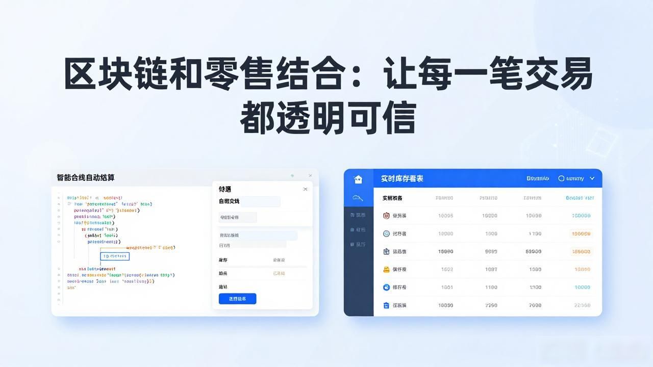 区块链和零售结合_智能合约结算流程_区块链零售溯源