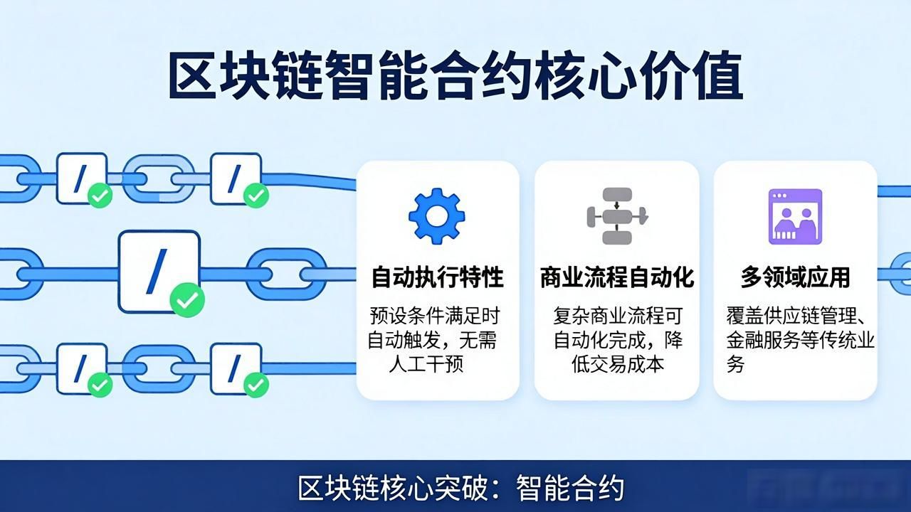 区块链去中心化分布式账本技术_智能合约自动执行代码商业流程_区块链理论和模式