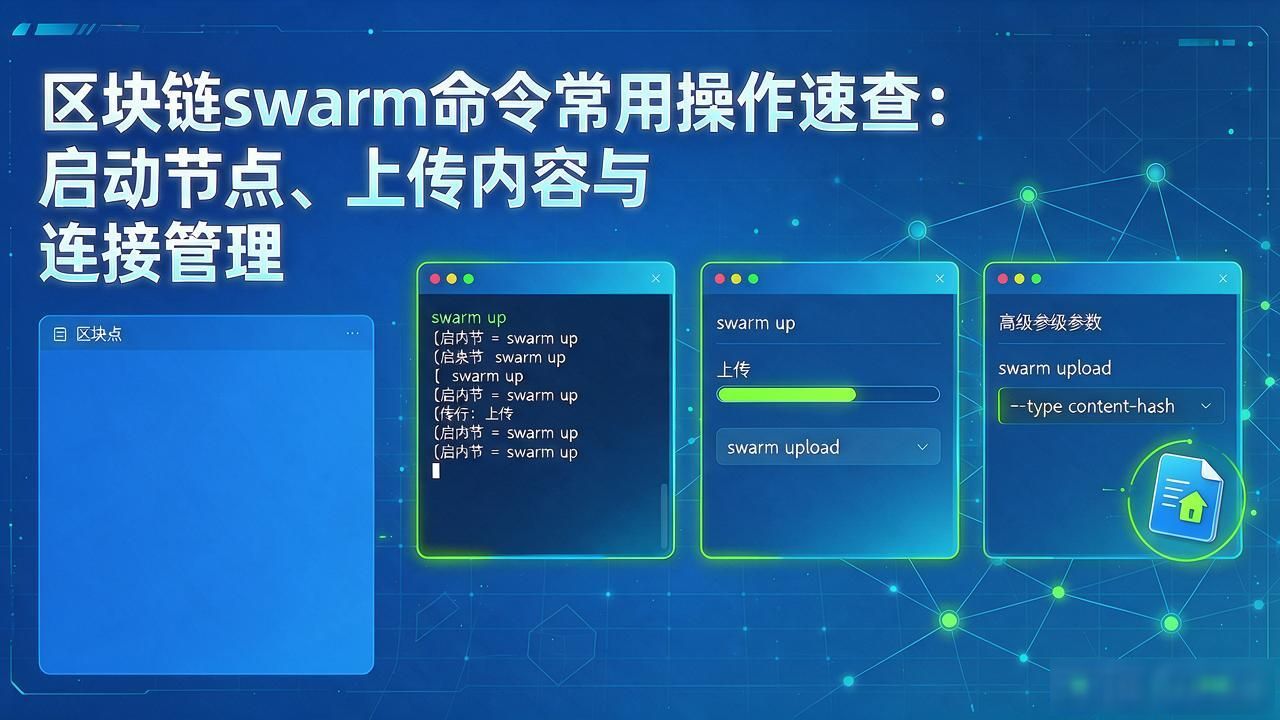 以太坊去中心化存储节点运维指南_区块链swarm命令_swarm CLI高频命令用法